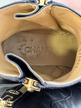 Load image into Gallery viewer, Chanel Ankle Moto Boots