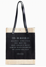 Load image into Gallery viewer, Market Tote | Laguna Beach | Black Jute