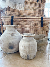 Load image into Gallery viewer, Antique Wood Jug/Pots