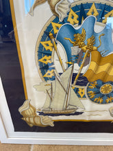 Load image into Gallery viewer, Vintage Scarf Framed HERMÈS | L'air Marin