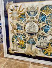 Load image into Gallery viewer, Vintage Scarf Framed HERMÈS | L'air Marin