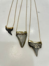 Load image into Gallery viewer, Shark's Tooth Necklaces set in 14 Karat Gold