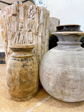 Load image into Gallery viewer, Antique Wood Jug/Pots