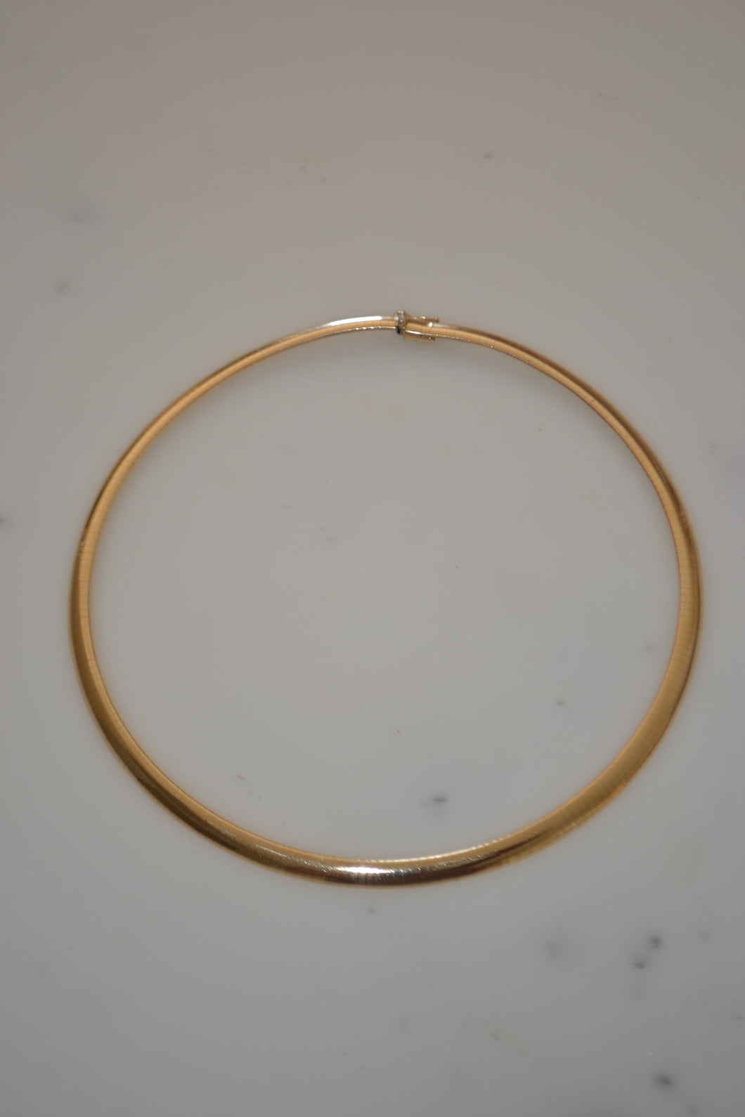 Vintage Gold Omega Necklace 