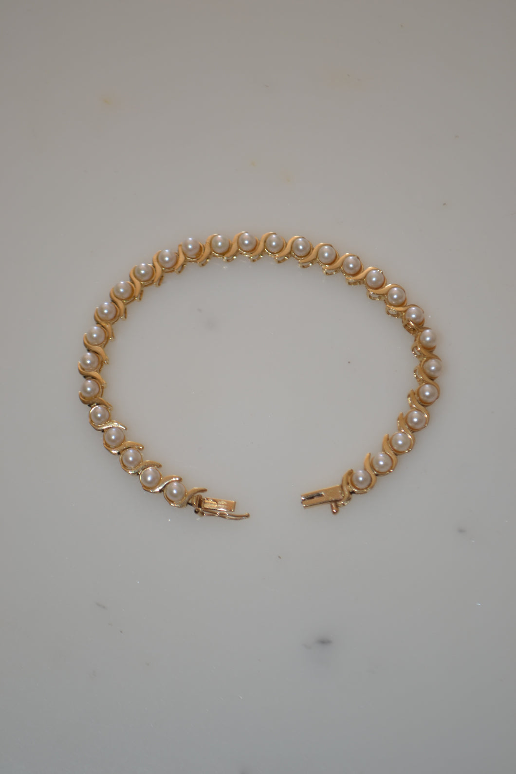 Vintage Petite Pearl Bracelet 