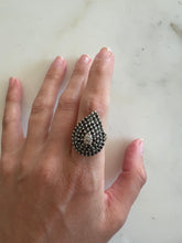 Load image into Gallery viewer, Vintage Black Pavé Diamond Ring &quot;VIEUX&quot;
