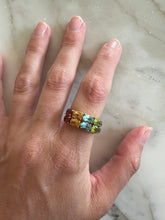 Load image into Gallery viewer, Vintage Double 5 Stone Ring &quot;MALA&quot;
