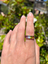 Load image into Gallery viewer, Vintage 5 Stone Ring &quot;MERIDIEN&quot;
