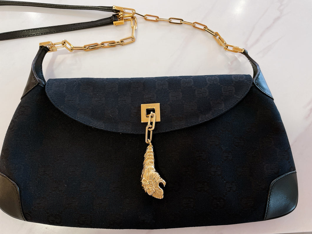 Vintage Gucci Shoulder Chain Link Bag
