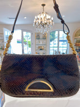 Load image into Gallery viewer, Vintage Dior Brown Python Bag
