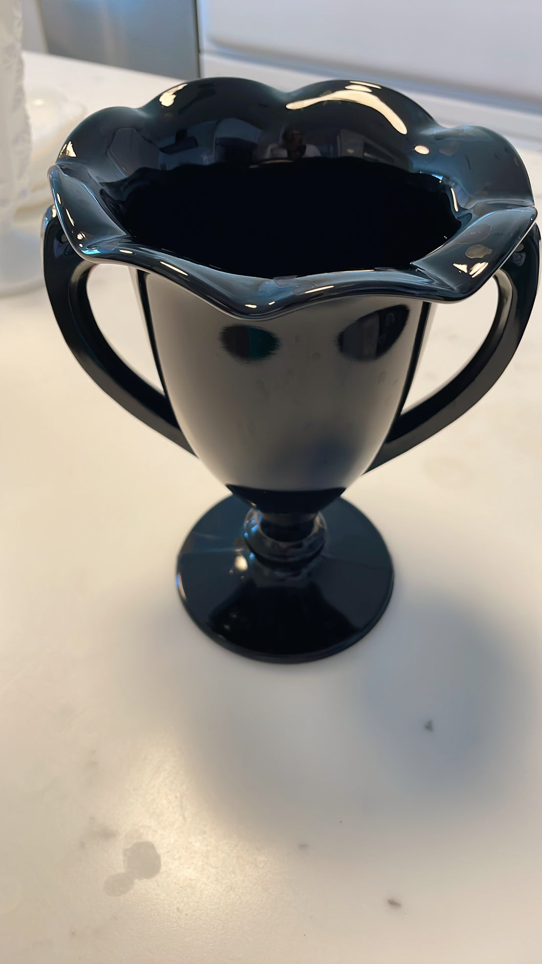 Vintage Black Amethyst Loving Cup