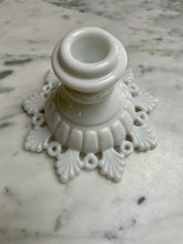 Load image into Gallery viewer, Vintage Milk Glass Candle Holder
