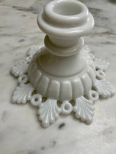 Load image into Gallery viewer, Vintage Milk Glass Candle Holder
