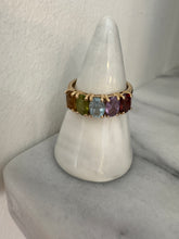 Load image into Gallery viewer, Vintage 5 Stone Ring &quot;MERIDIEN&quot;
