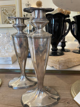 Load image into Gallery viewer, Vintage Nickel-Silver Candlesticks pair
