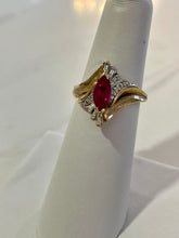 Load image into Gallery viewer, VIntage Ruby + Diamonds Ring &quot;Coricopat&quot;
