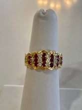 Load image into Gallery viewer, Vintage Ruby + Diamond Ring &quot;Taj&quot;
