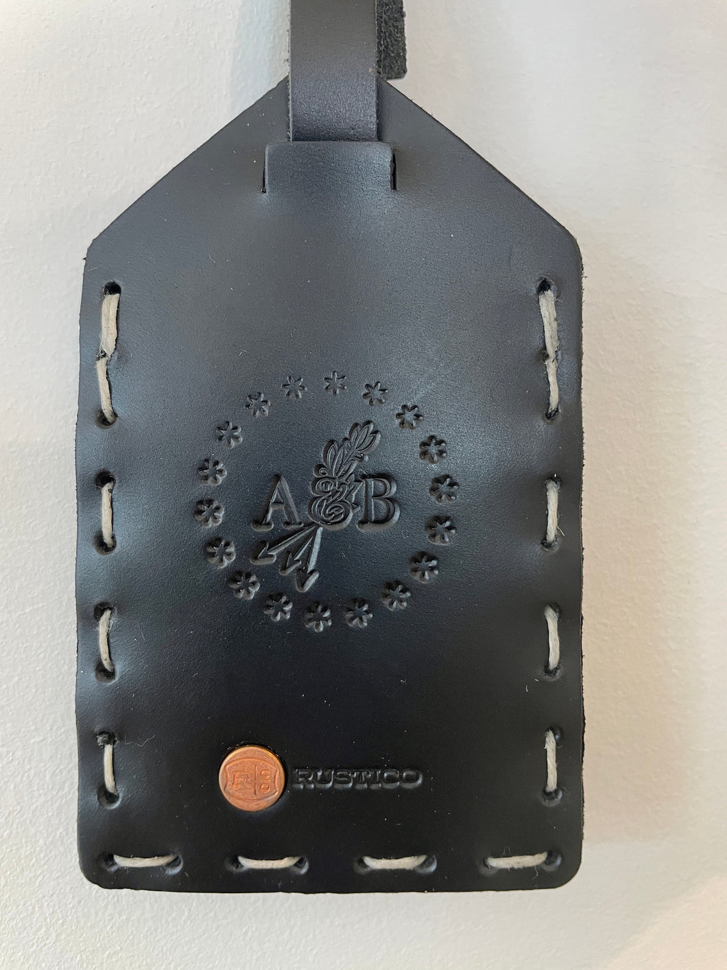 A&B Leather Luggage Tag