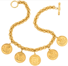 Load image into Gallery viewer, Karl Lagerfeld for Fendi Coin Necklace

