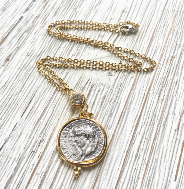 Greek Coin Necklace