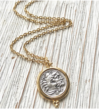 Load image into Gallery viewer, Greek Coin Horse Necklace
