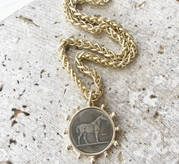 French Coin Necklace