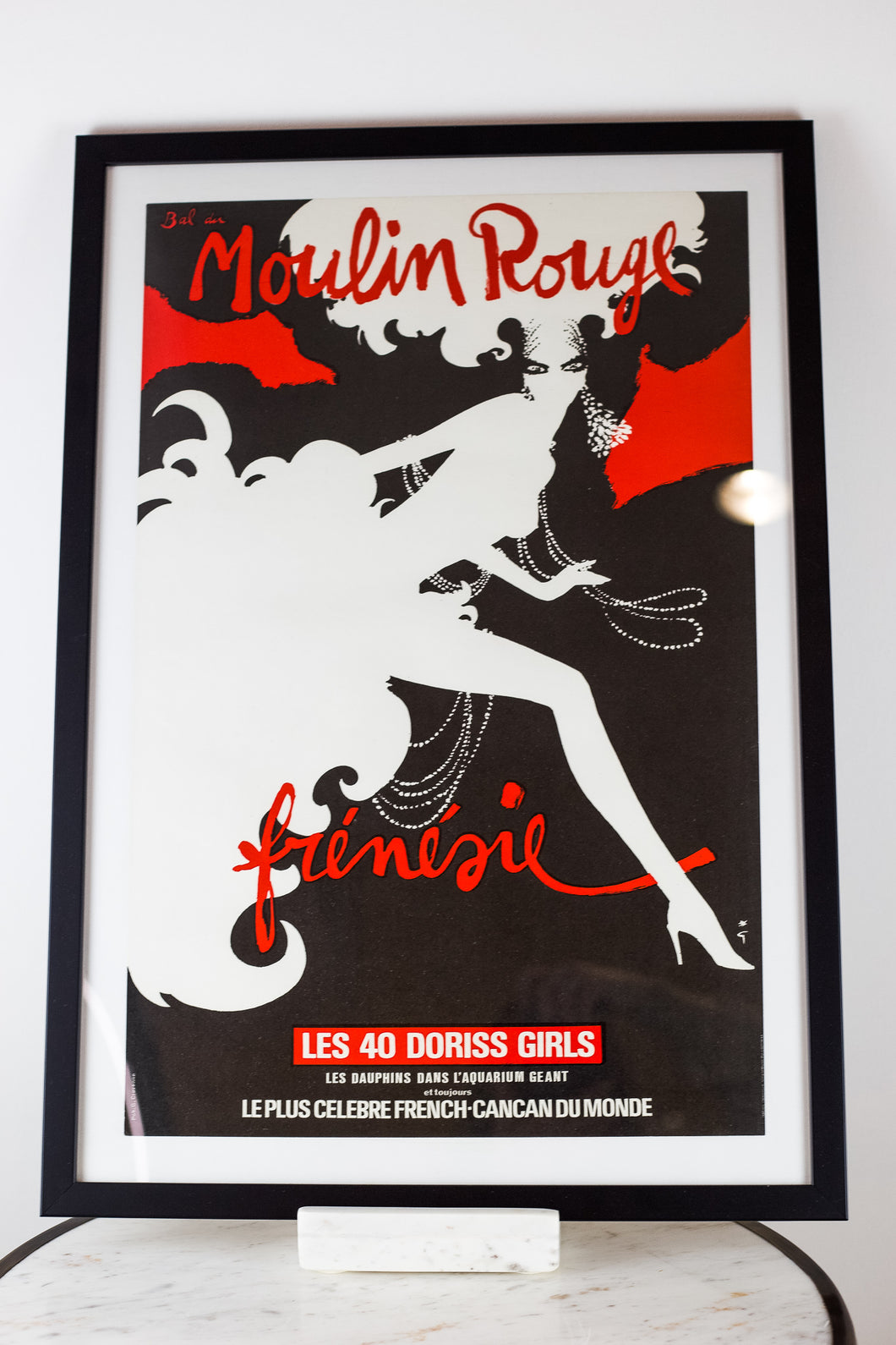 Moulin Rouge Vintage Poster Framed
