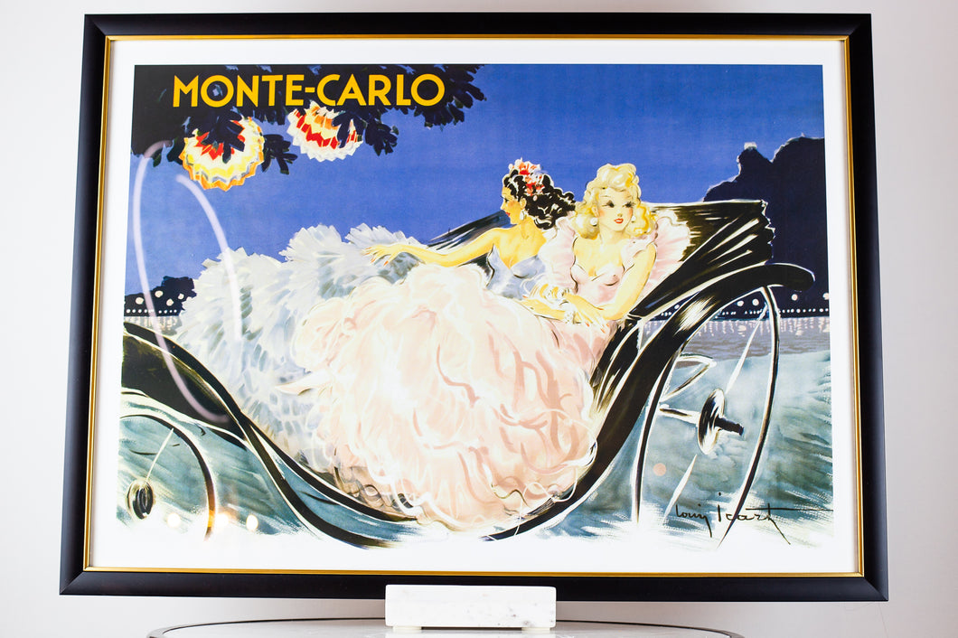 Monte Carlo - Icart Poster Framed
