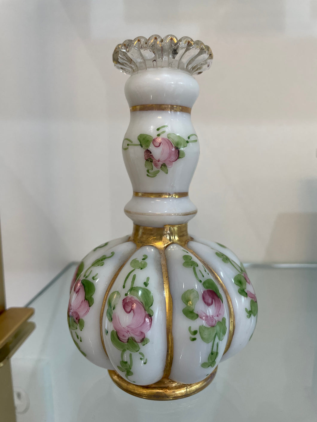 White Flower Bud Vase/Perfume Bottle