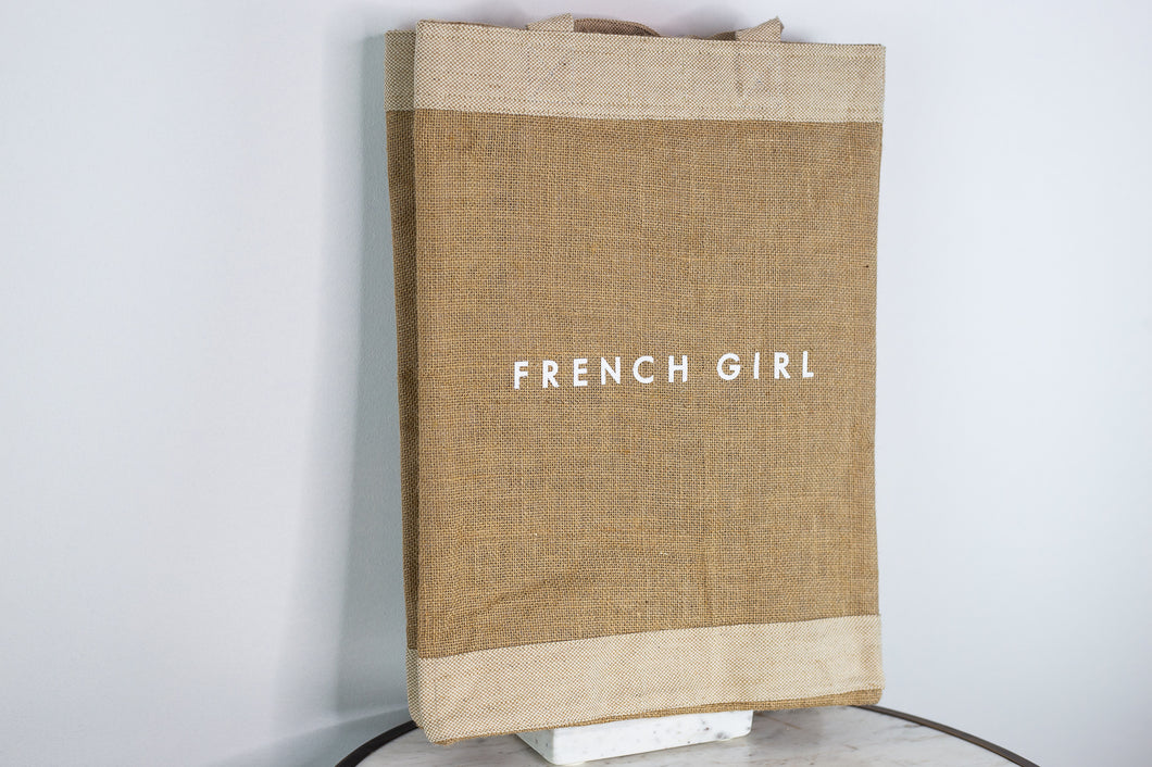 Market Tote | French Girl | Natural Jute