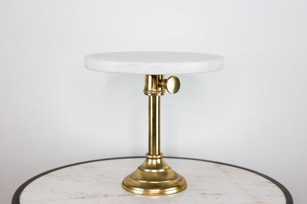 Cake Plates - Marble & Brass