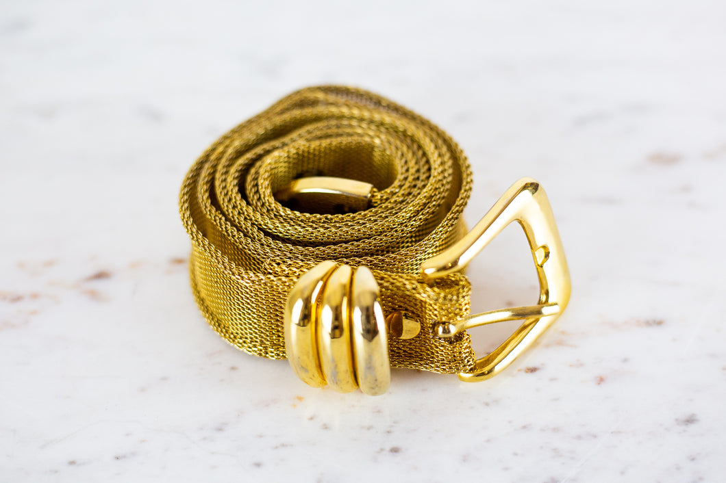 Gold Chain Belt with Buckle Size M