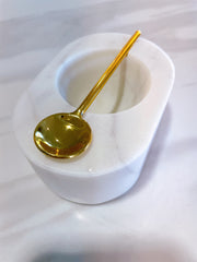 Marble Salt & Pepper Bowl/Spoon Set