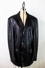 Load image into Gallery viewer, Claude Montana Leather Black Blazer - Medium

