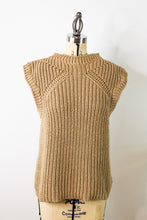 Load image into Gallery viewer, Chloe Knit Top - Sleeveless Taupe Medium
