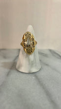 Load image into Gallery viewer, Antique Oblong Star Ring w/Diamond
