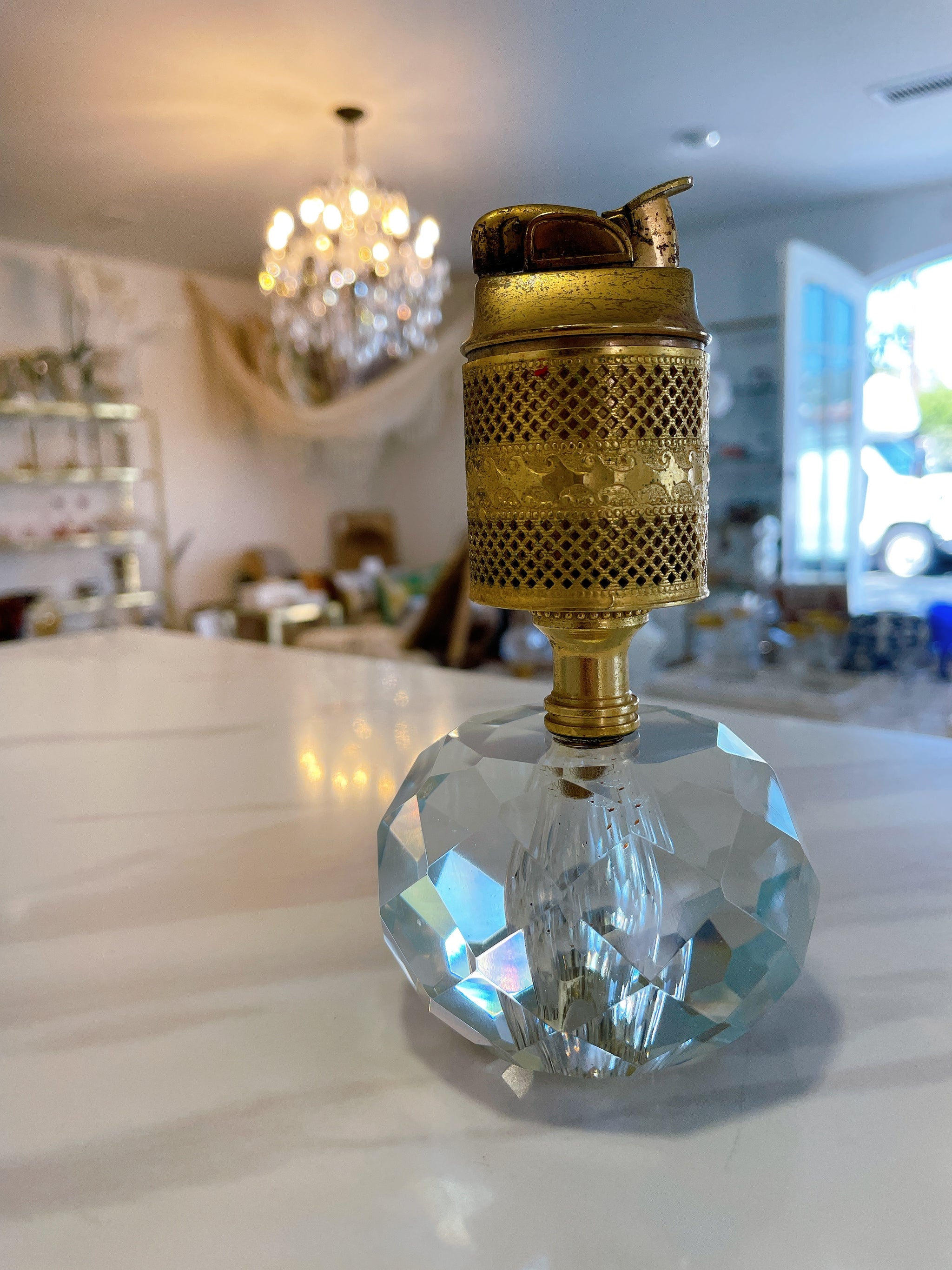 crystal cigarette lighter Crystal Vintage Lighter