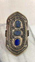 Load image into Gallery viewer, Vintage Silver Lapis Cuff
