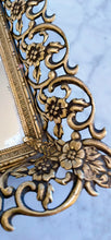 Load image into Gallery viewer, Vintage Vanity Mirror Tray - Flowers
