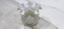 Load image into Gallery viewer, Vintage Milk Glass Ruffle Vase
