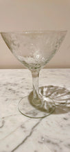 Load image into Gallery viewer, Vintage Floral Etched Coupes set/5
