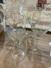Load image into Gallery viewer, Vintage Iridescent Champagne Flutes Set/6
