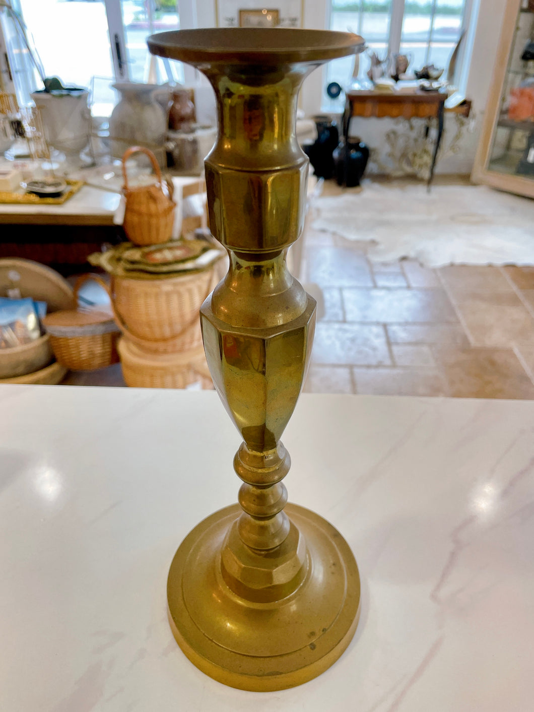 Vintage Brass Candlestick Holder