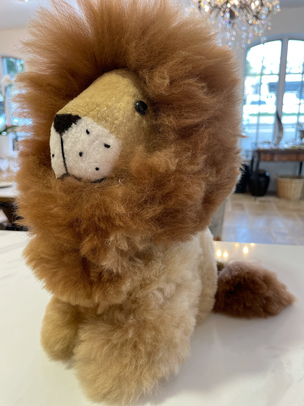 Stuffed Alpaca Lion - Medium