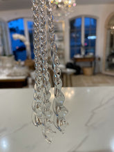 Load image into Gallery viewer, Ornament - Clear Icicle Whirls Set/3
