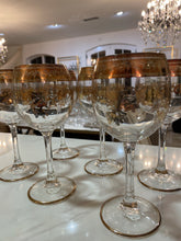 Load image into Gallery viewer, Vintage Crystal Wine Glasses set/6
