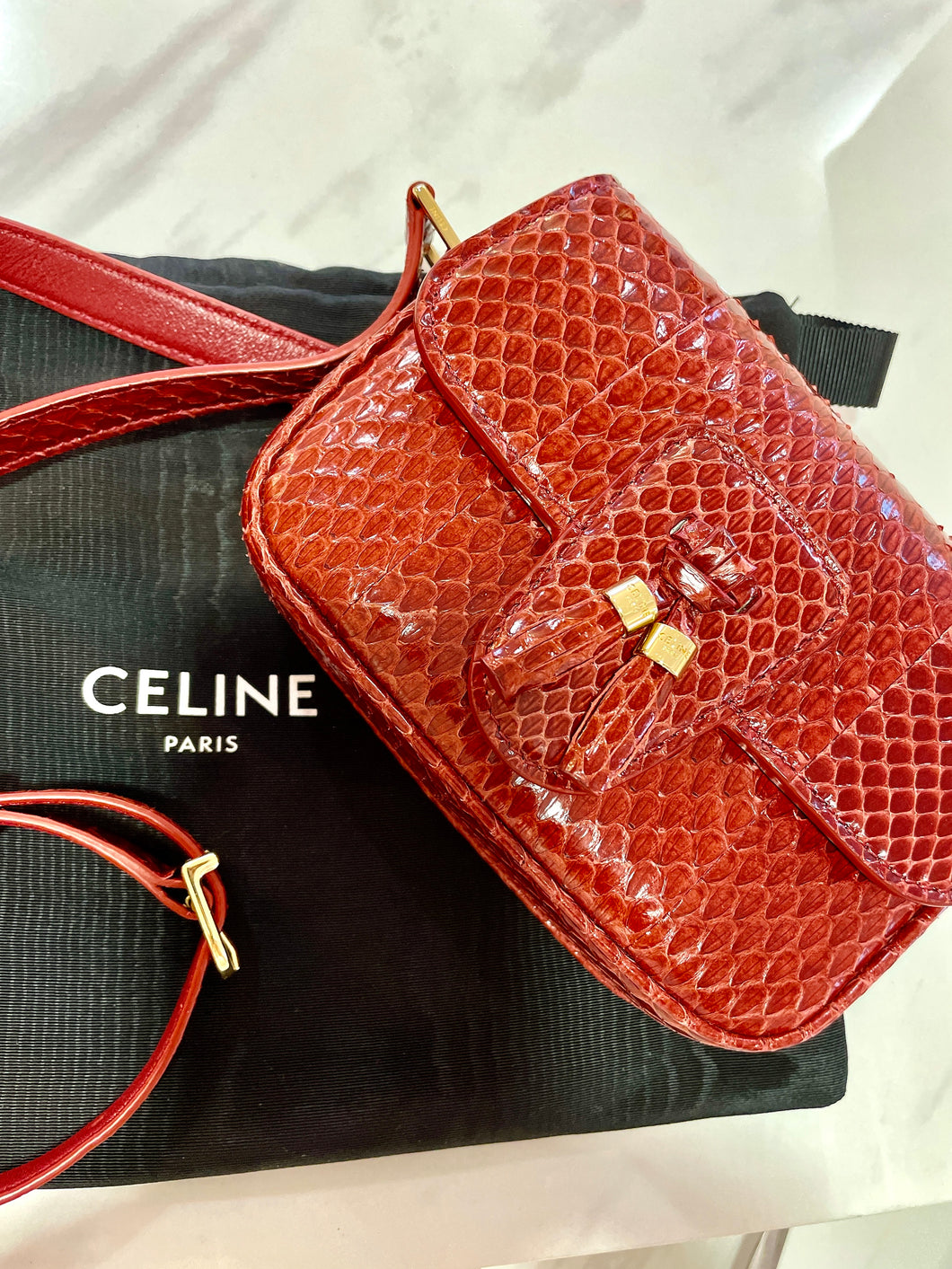 Celine Shoulder Bag - Ruby