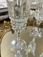 Load image into Gallery viewer, Vintage Crystal Champagne Flutes Set/5
