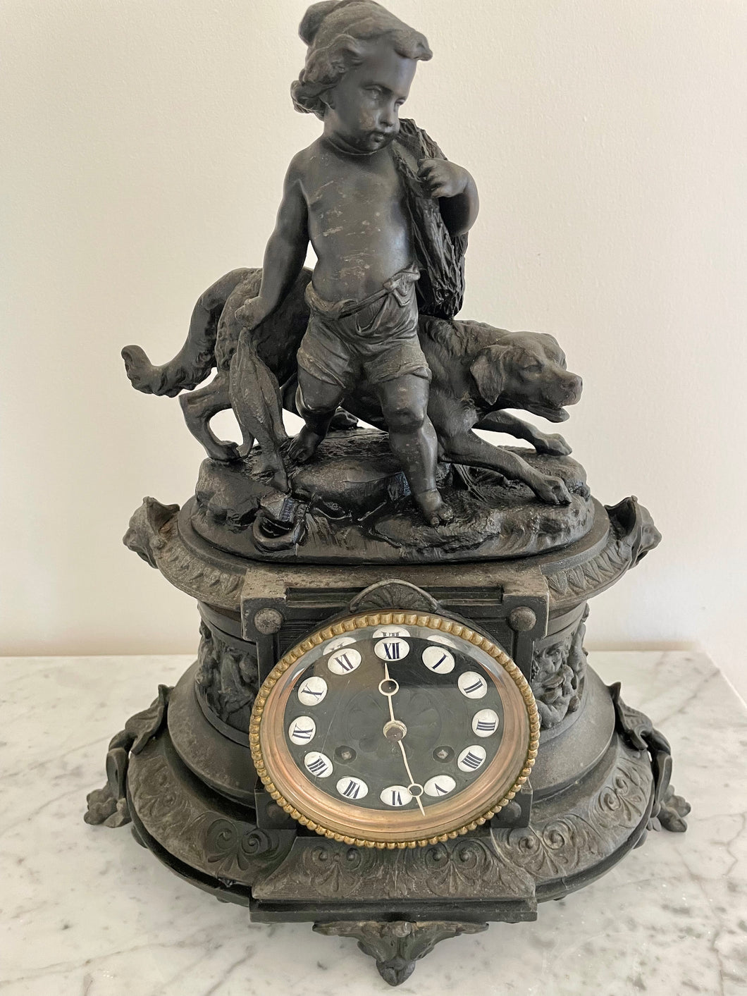 Vintage Bronze Clock