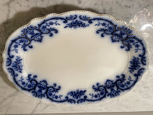 Load image into Gallery viewer, Antique Oval Platter - Flow Blue
